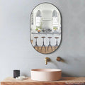 Combo of Oval Shape & Square Shape Mirror (Pack of 1)